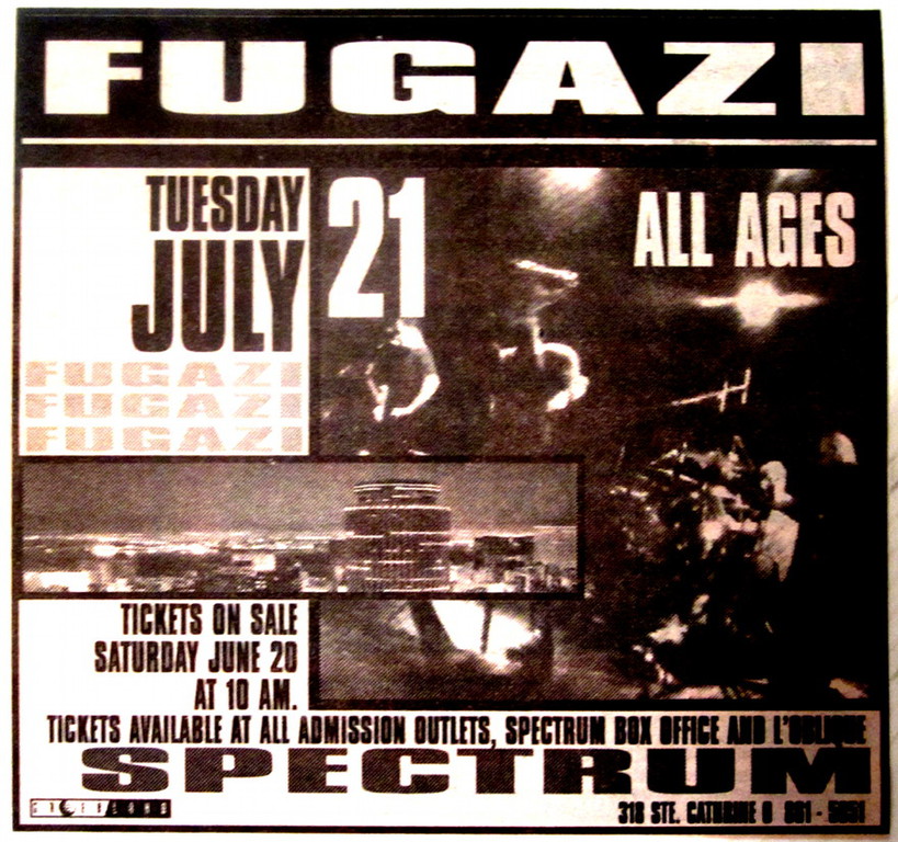 Fugazi Live Series: Montreal, QC Canada 7/21/98